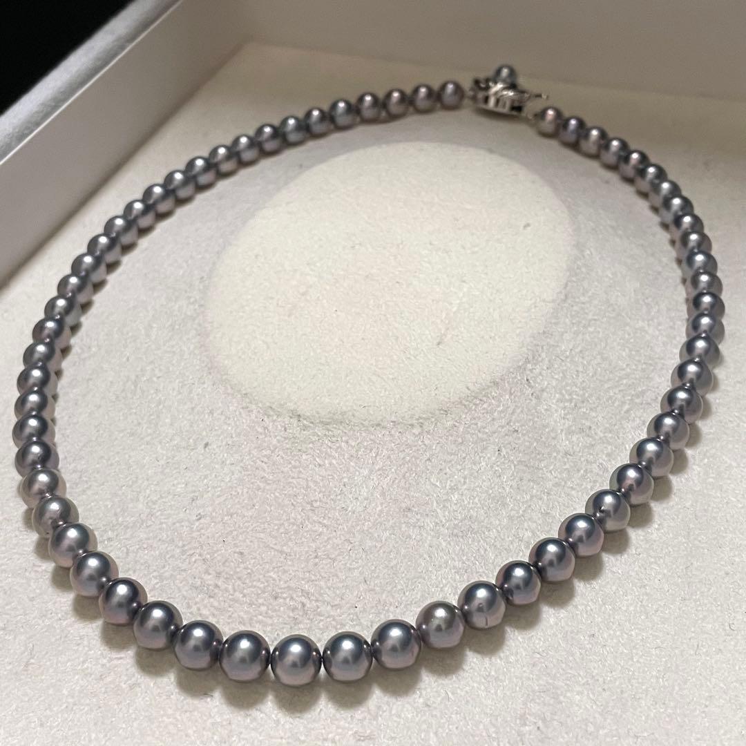 ミリ 【TASAKI✨保証書】 あこや真珠 ネックレス 6.5-7.0