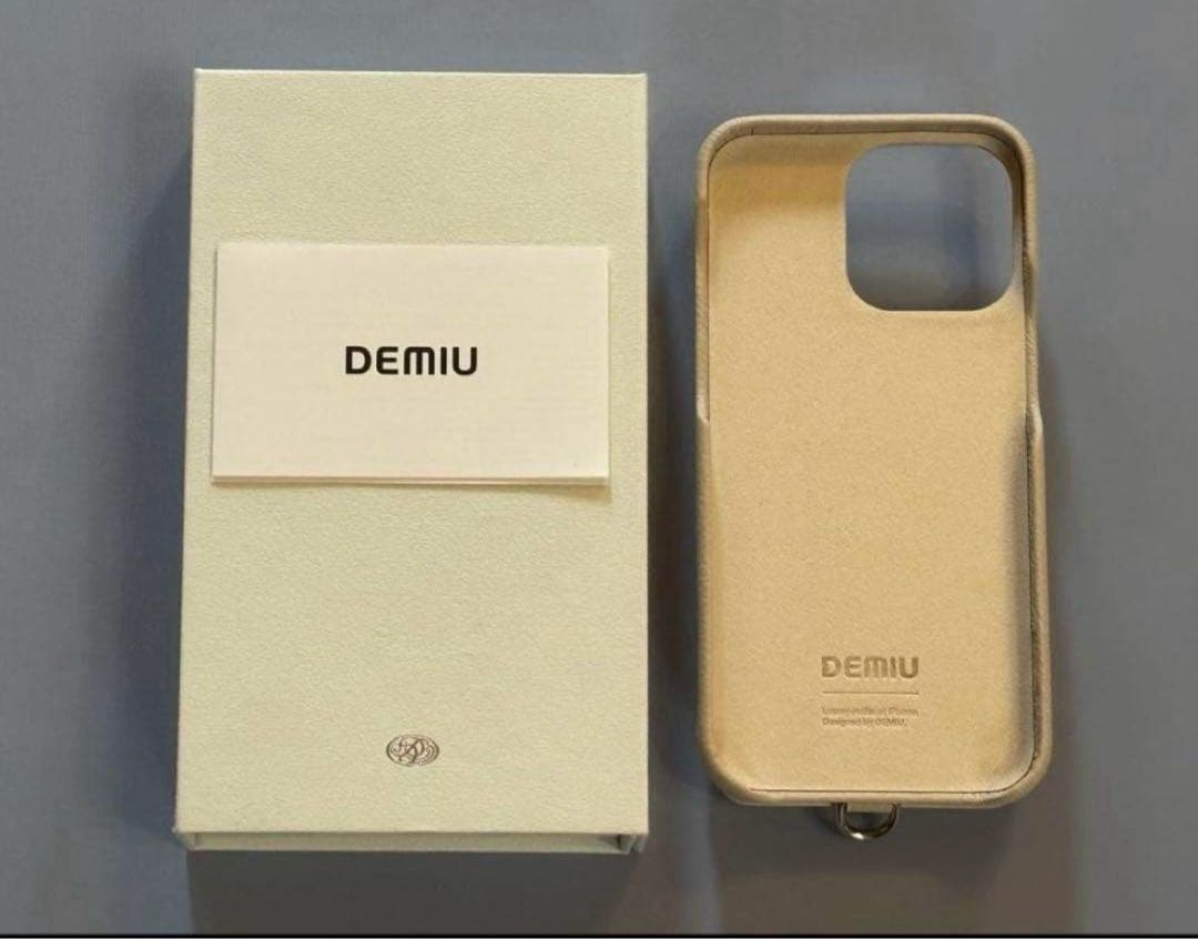 未使用品 DEMIU ベージュ iPhoneケース iPhone15ProMax
