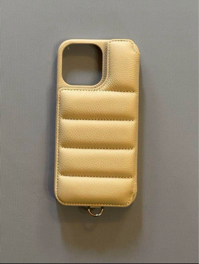 未使用品 DEMIU ベージュ iPhoneケース iPhone15ProMax