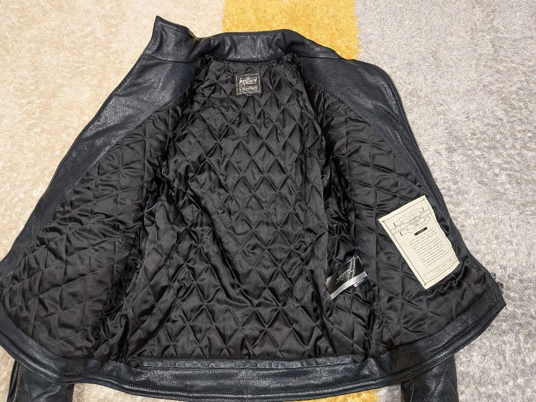 KADOYA カドヤ DB9 レザージャケット サイズ：LL NAVY