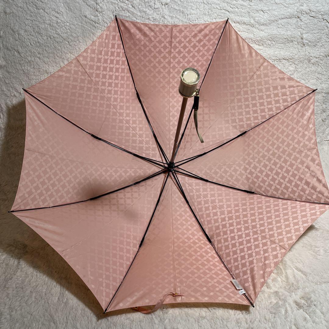 未使用品 CELINE セリーヌ 折り畳み傘 ベビーピンクカラー マカダム柄