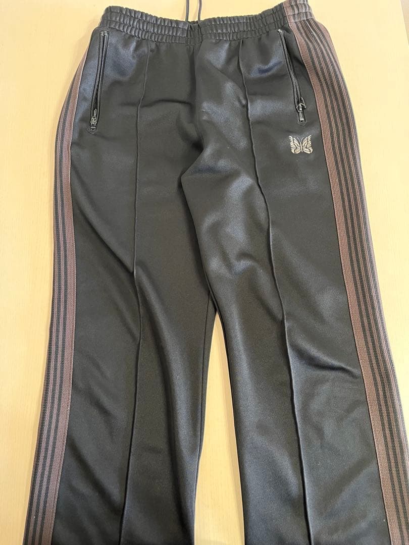 Needles トラックパンツ ブラックストレ ート S