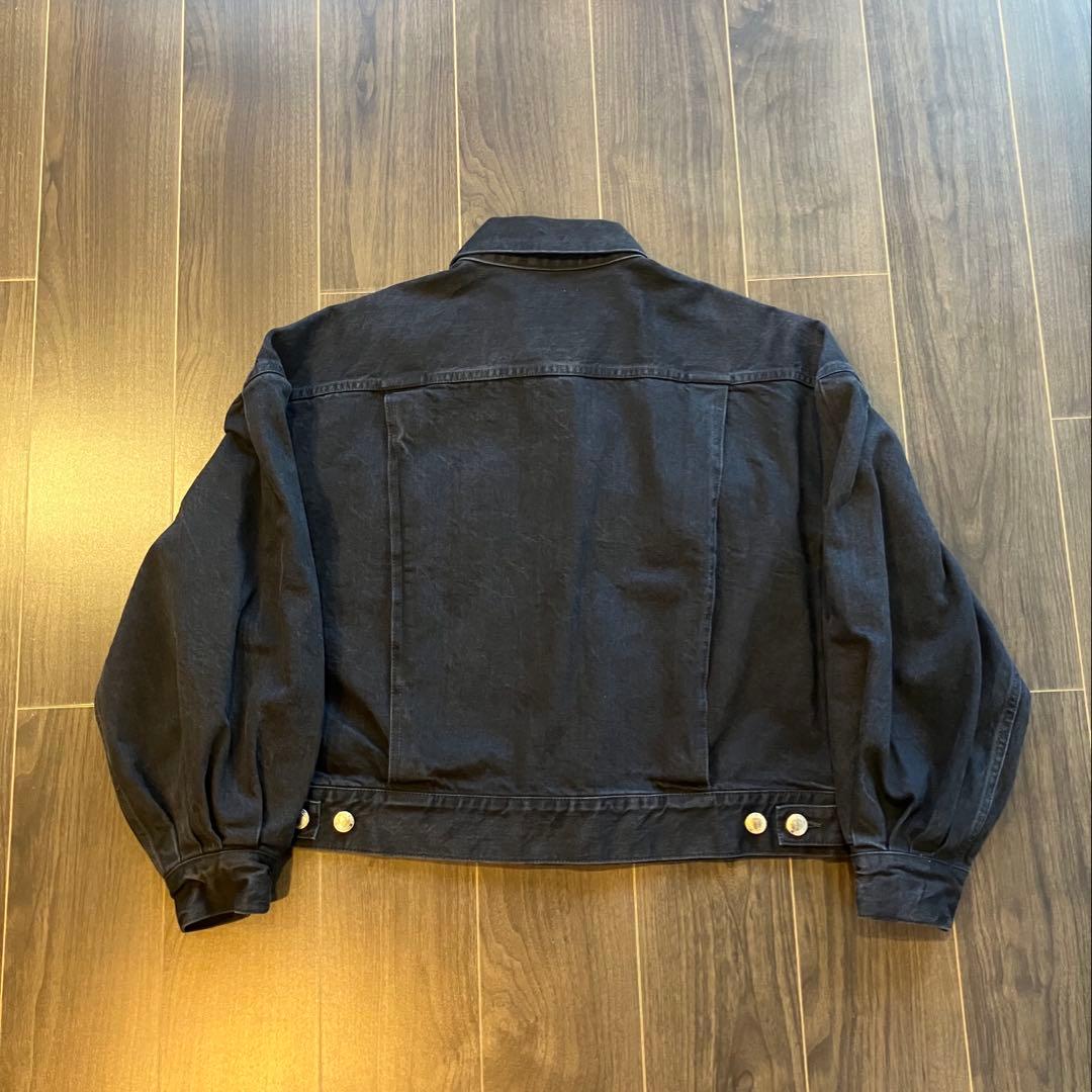 HYKE バルーンスリーブツイルジャケット TYPE3 BLACK 黒 サイズ2