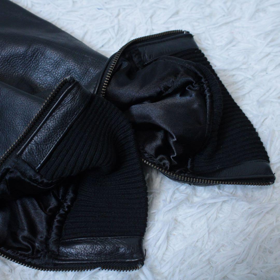 入手困難 00s DONUT & COFFEE フルデコ スタジャン Y2K 黒