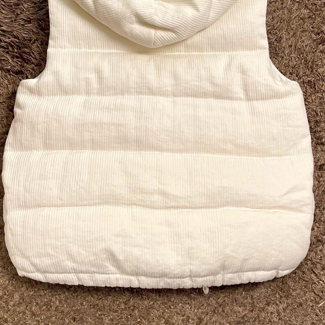 極美品 ブルネロクチネリ ダウンベスト フード ホワイト 38サイズ