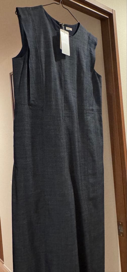 イエナ　スクエアショルダー　デニム　オールインワン