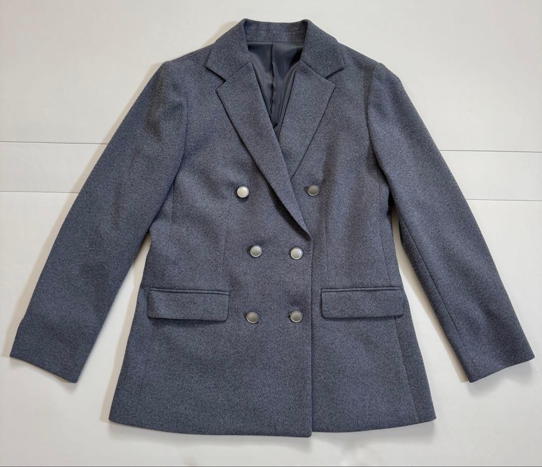 ツイードストレッチ ダブルジャケット AOKI
