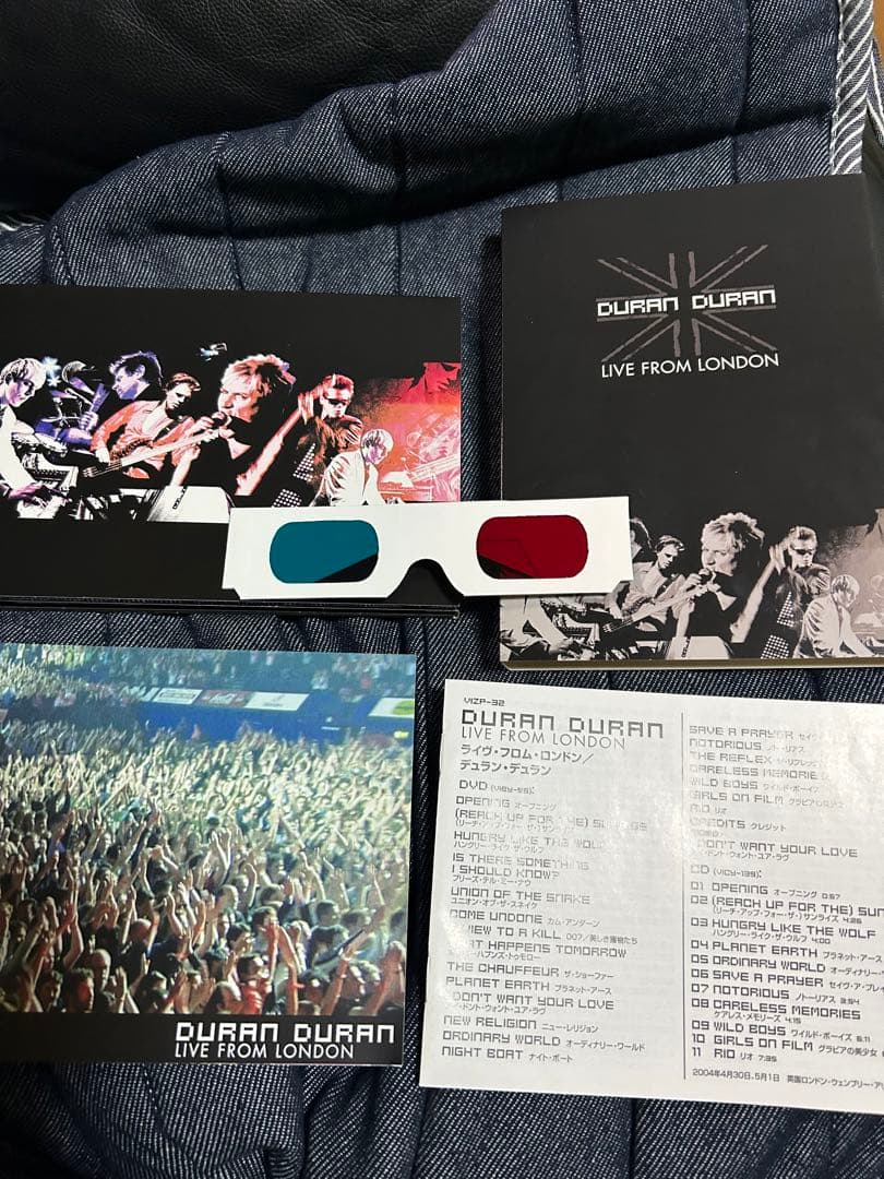 DVD初回限定　デュランデュラン　ライブフロムロンドン　ライブCD、メガネ付き