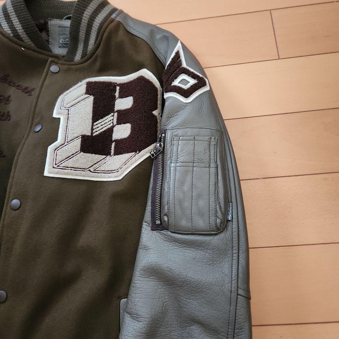 希少モデル！　BOOTLRGBOOTH　90S アームレザー(本革) スタジャン