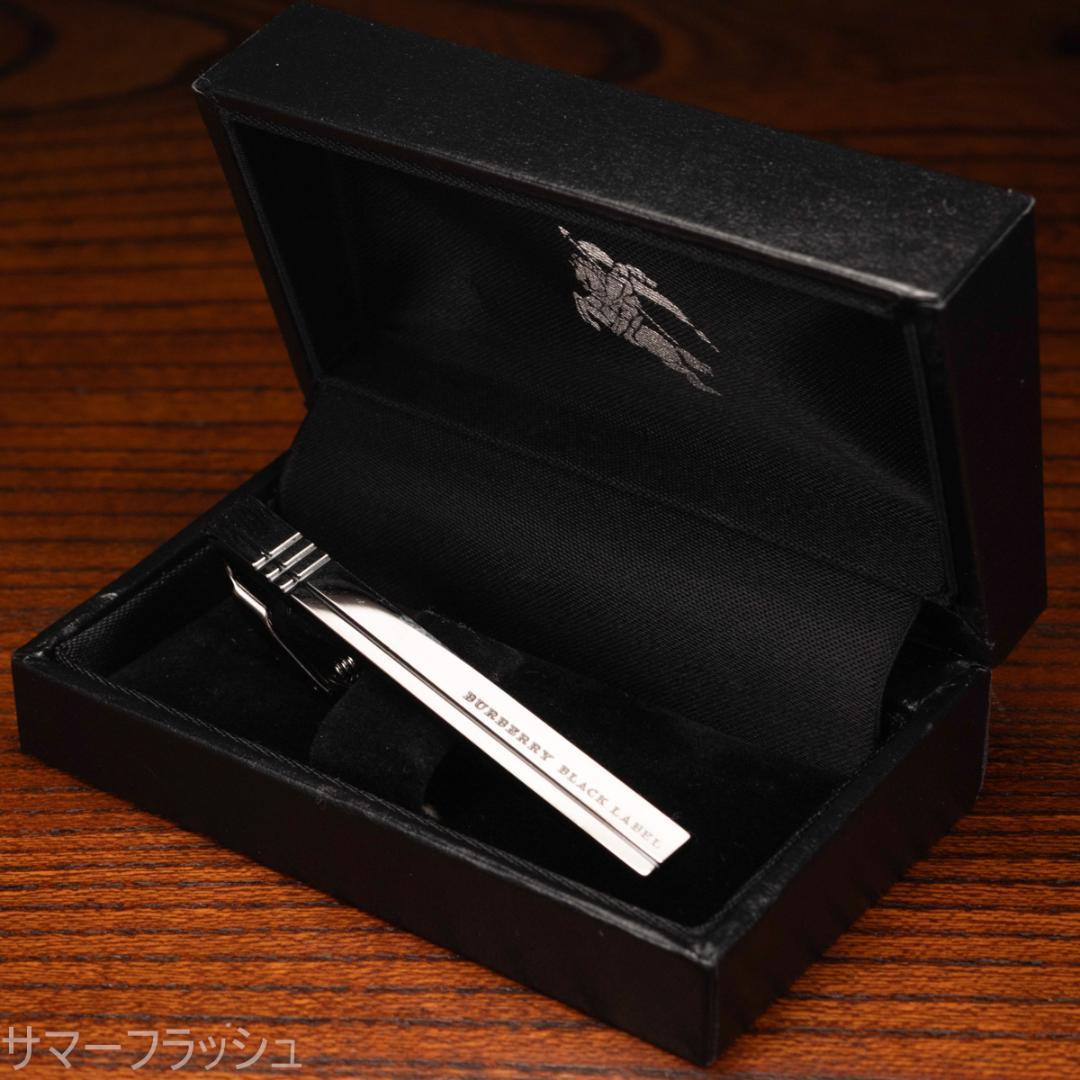 Burberry バーバリー ブラックレーベル ガンメタリックネクタイピン