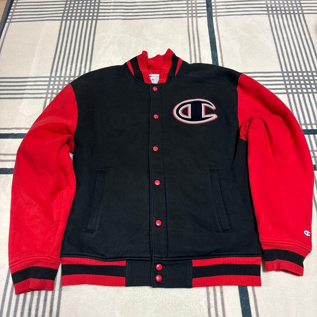 90s 短丈Champion チャンピオン　スタジャン