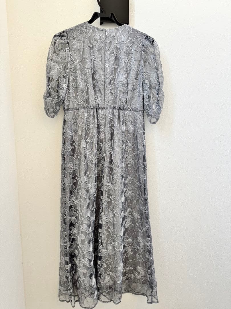 【1/30まで値下げ】AIMER エンブロイダリーチュールパイピングドレス