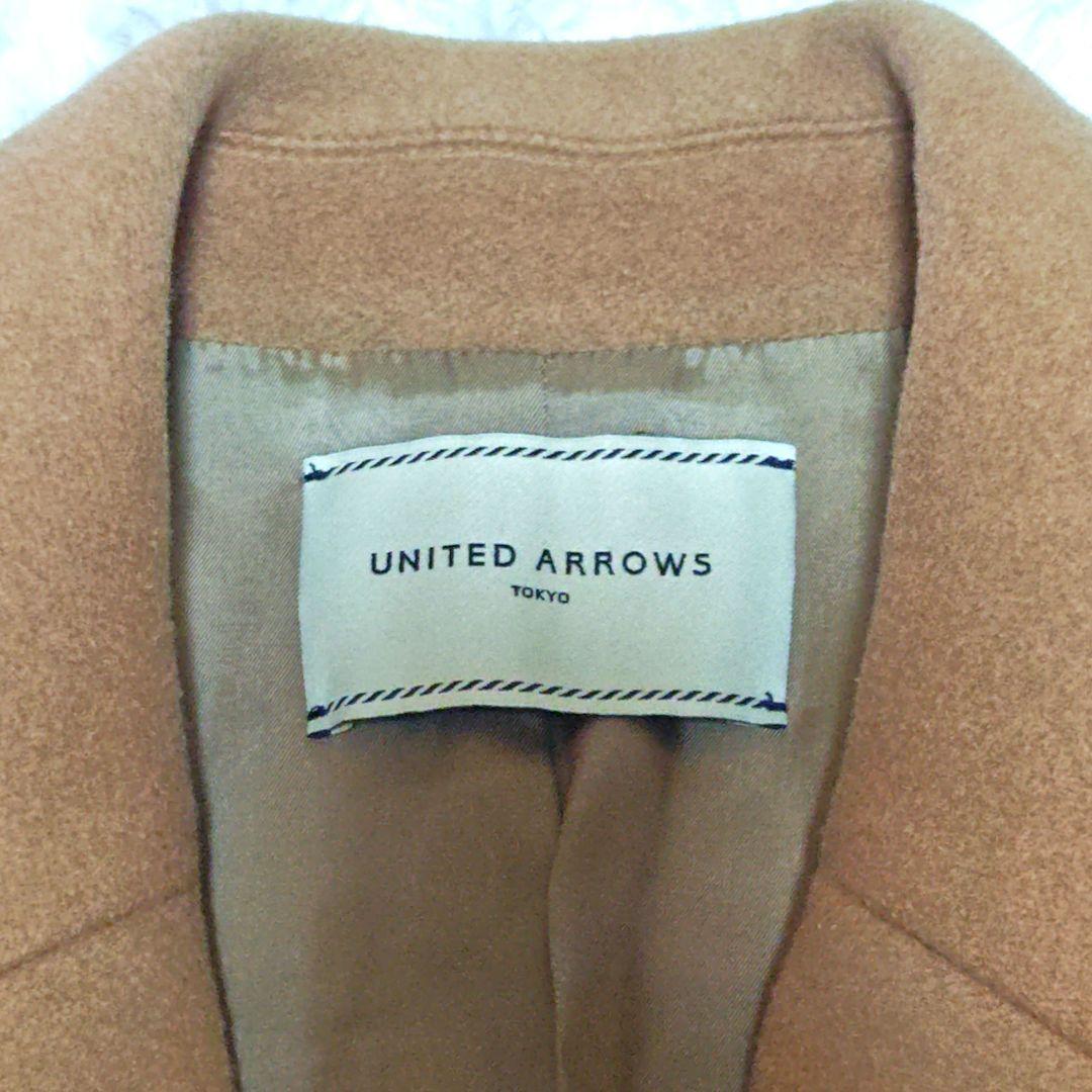 未使用級　ユナイテッドアローズ　カシミヤ混　テーラードコート　チェスターコート