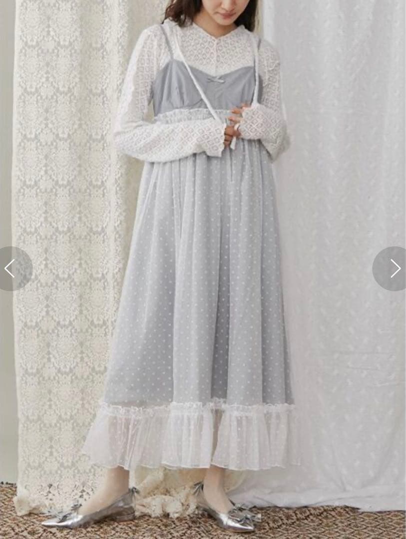 merry jenny コルセットドッキングキャミワンピース ティアードショート