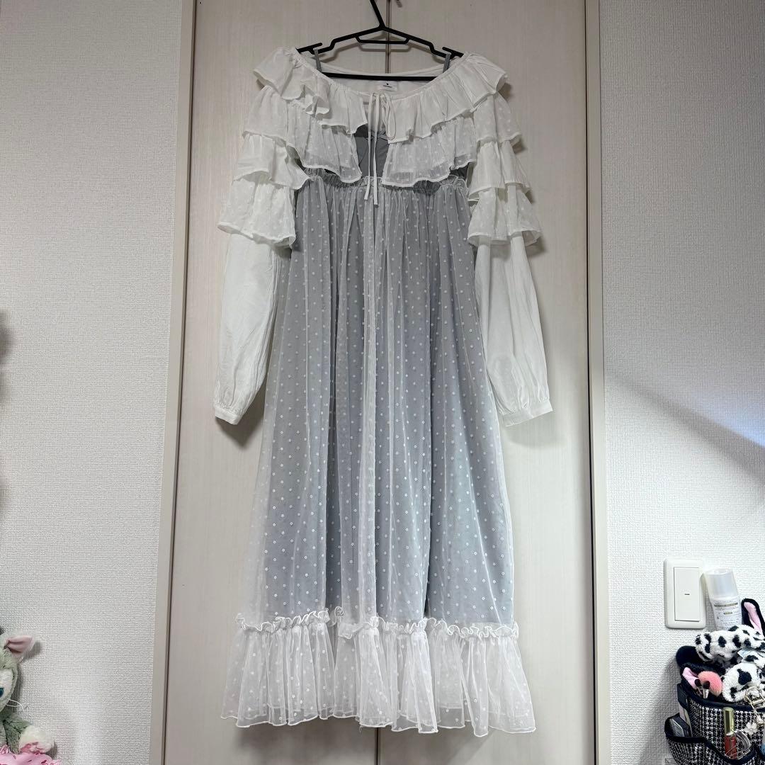 merry jenny コルセットドッキングキャミワンピース ティアードショート