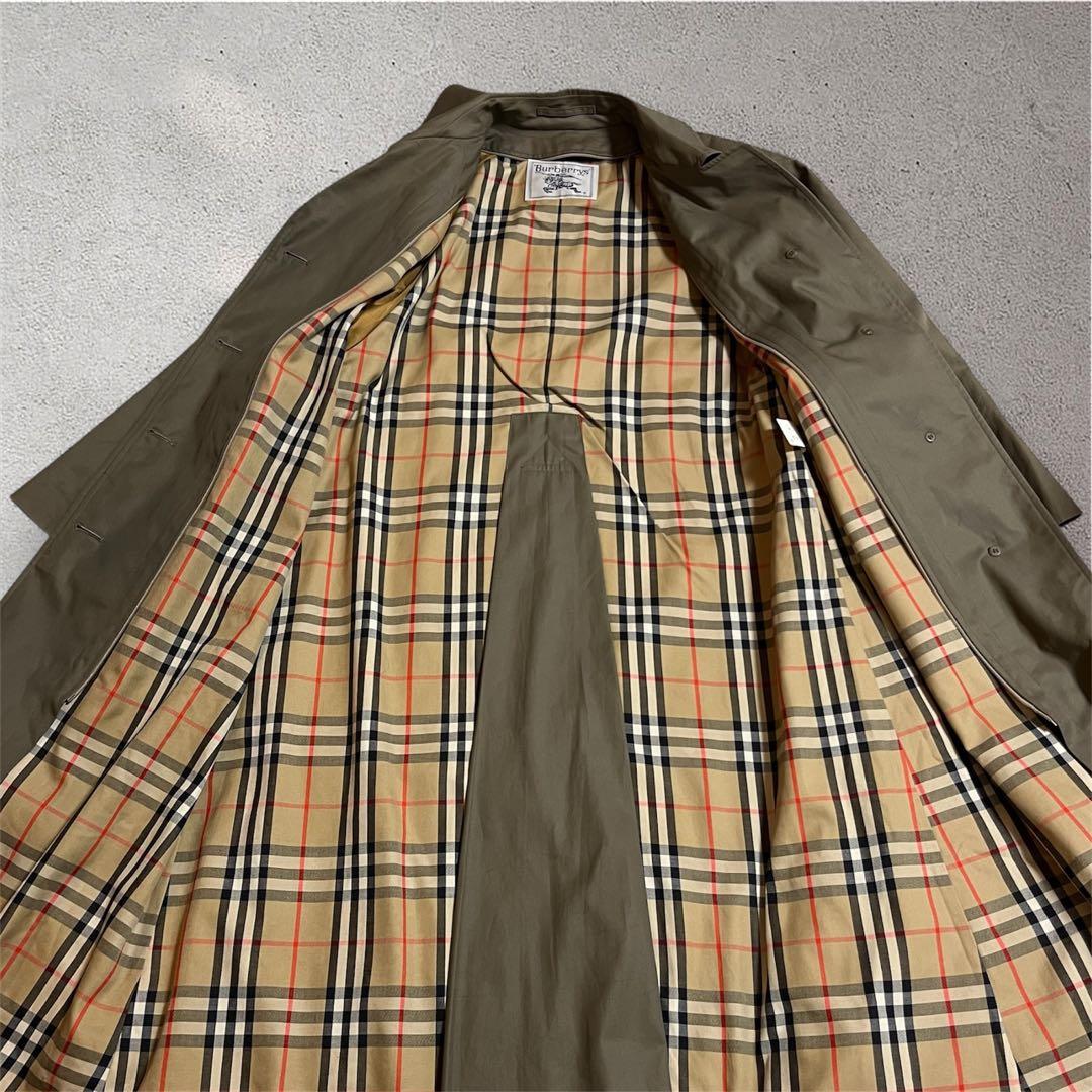 【希少】BURBERRYS バーバリーズ　ステンカラーコート　カーキ　90年代