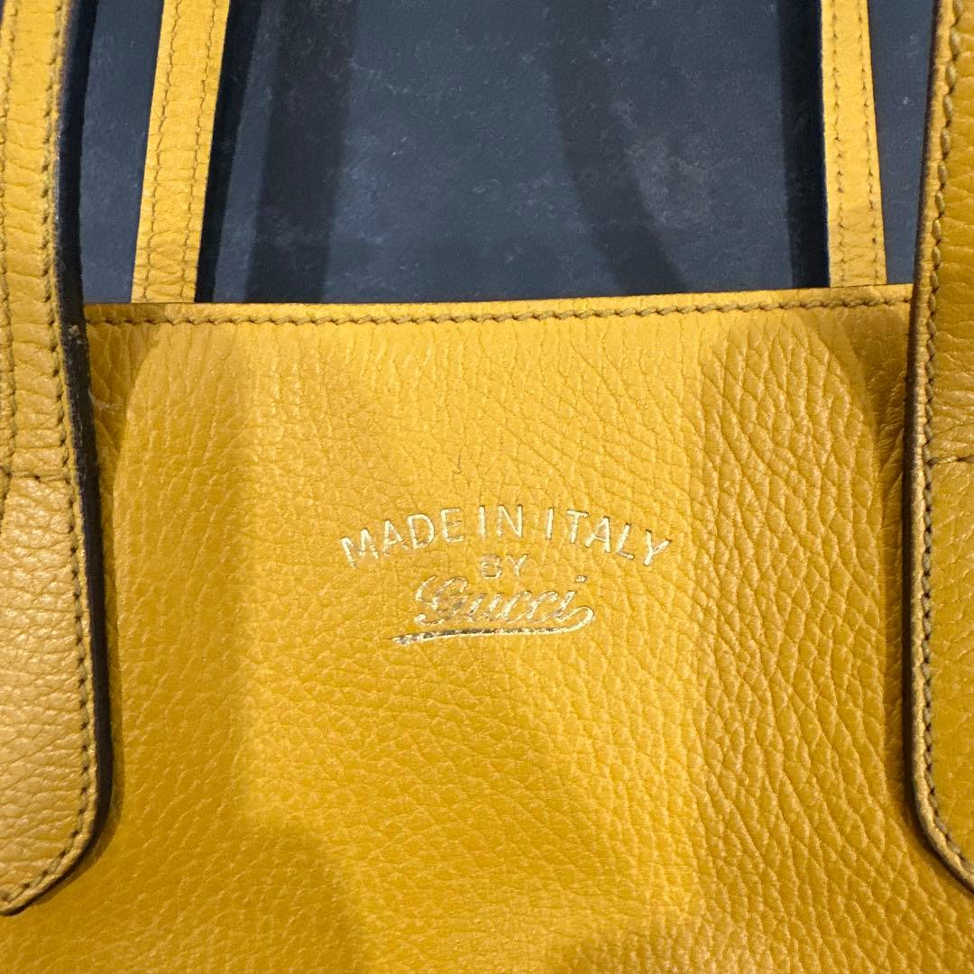 GUCCI グッチ スウィング ショルダーバッグ トートバッグ イエロー
