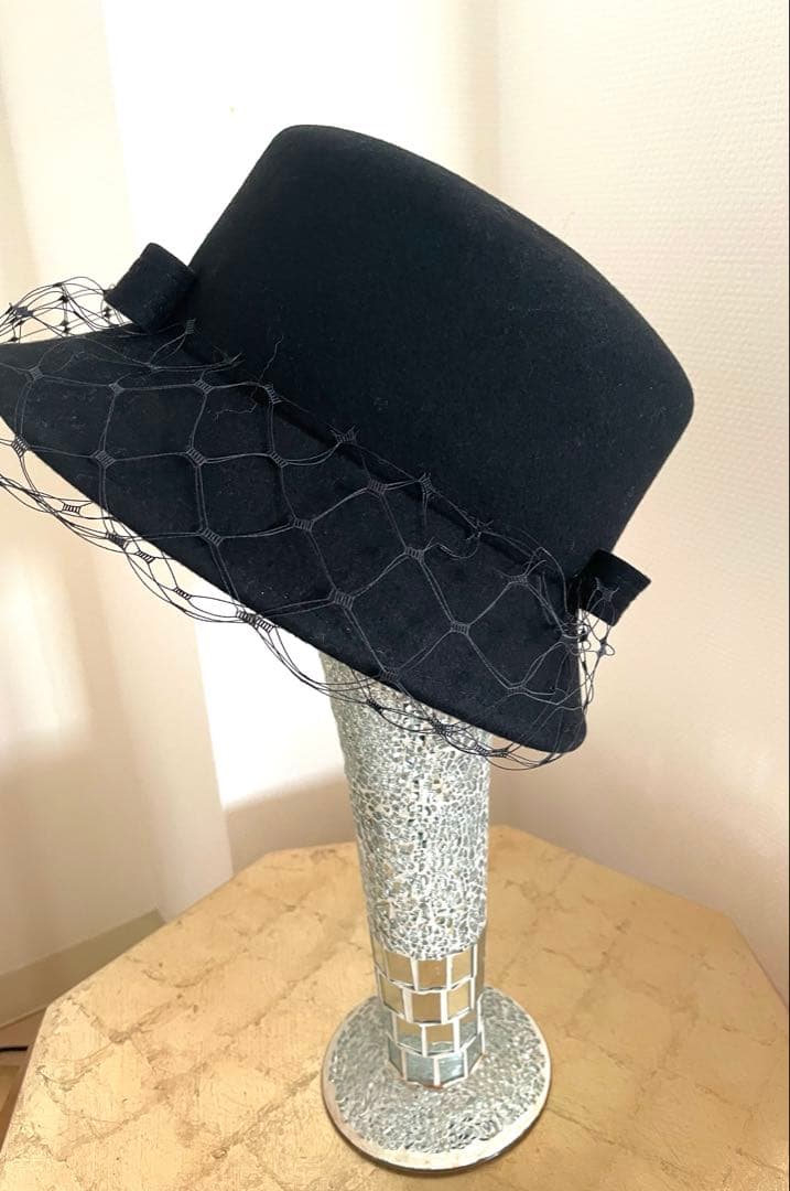 ✨misa harada✨ブラックリボン　チュールハット定価67100円が何と！