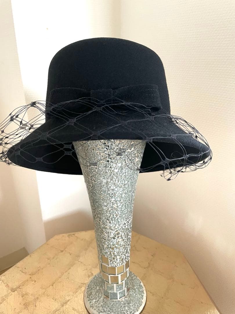 ✨misa harada✨ブラックリボン　チュールハット定価67100円が何と！