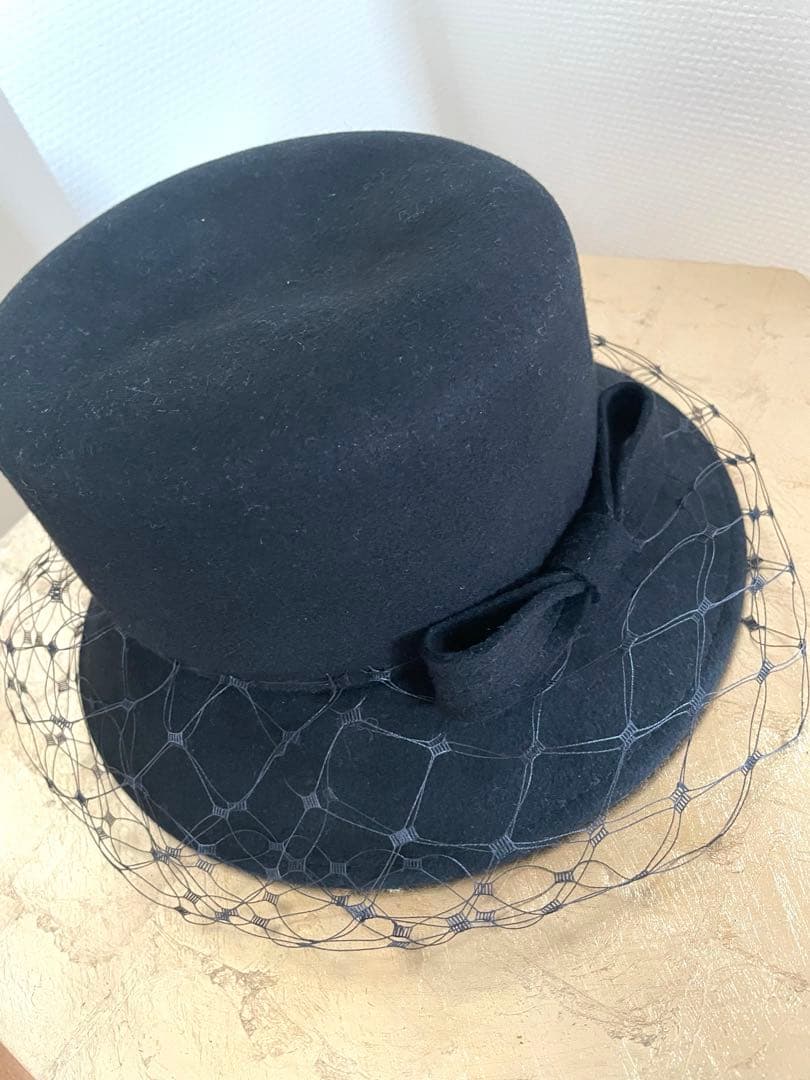 ✨misa harada✨ブラックリボン　チュールハット定価67100円が何と！