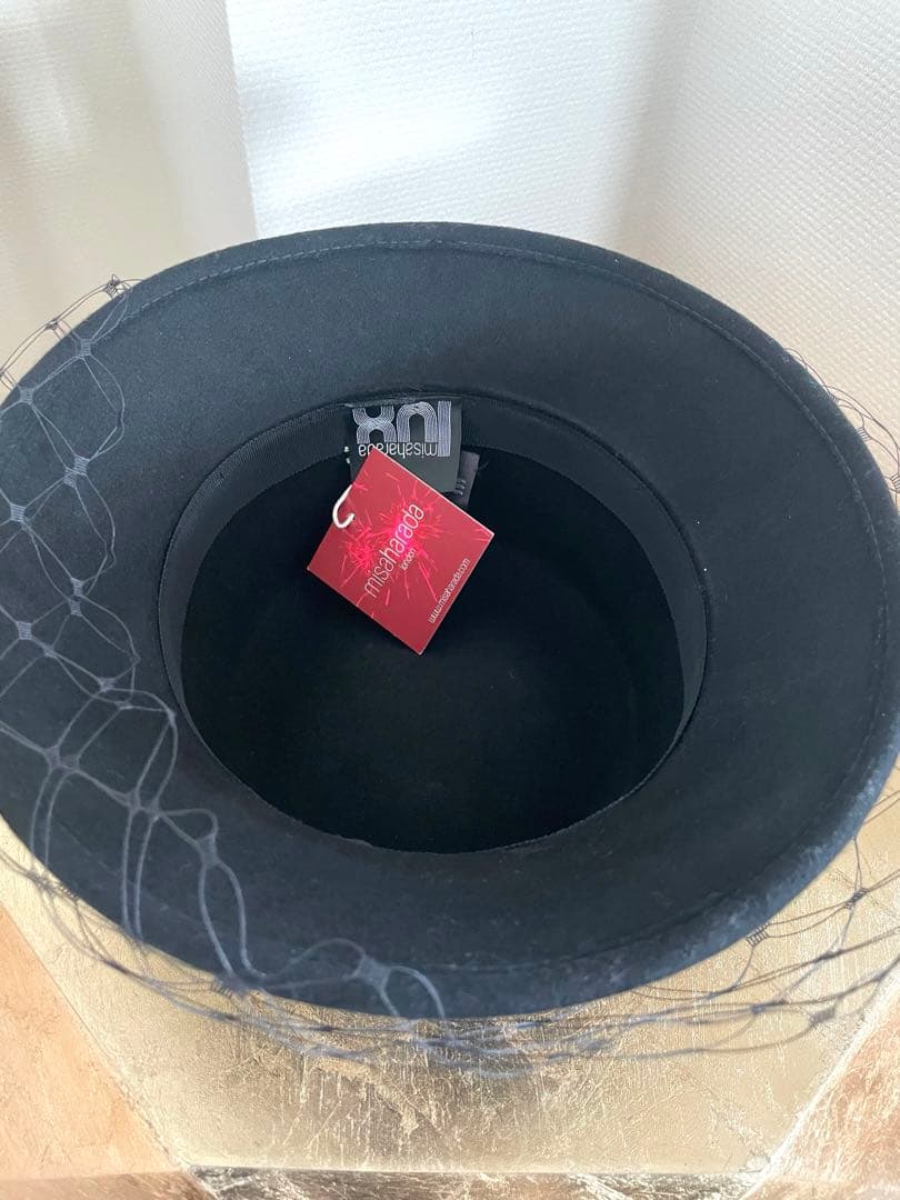 ✨misa harada✨ブラックリボン　チュールハット定価67100円が何と！