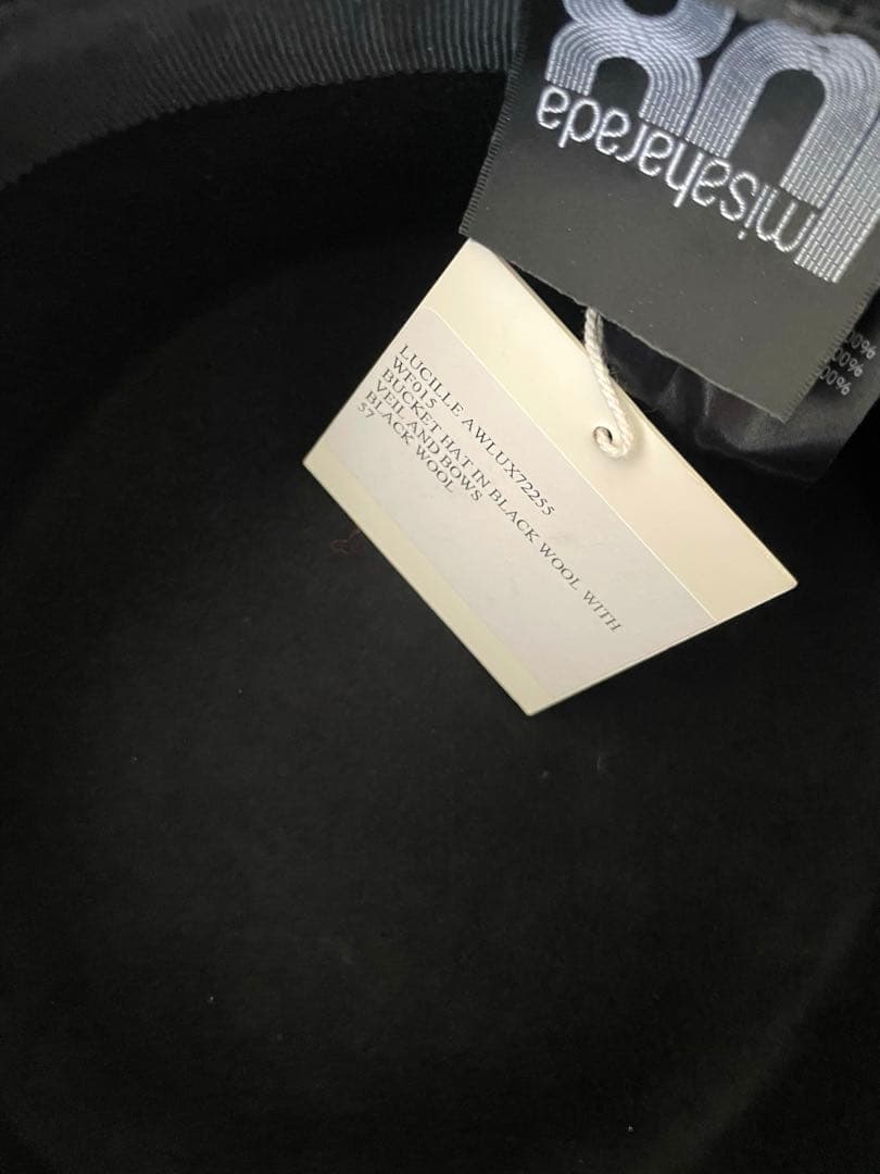 ✨misa harada✨ブラックリボン　チュールハット定価67100円が何と！