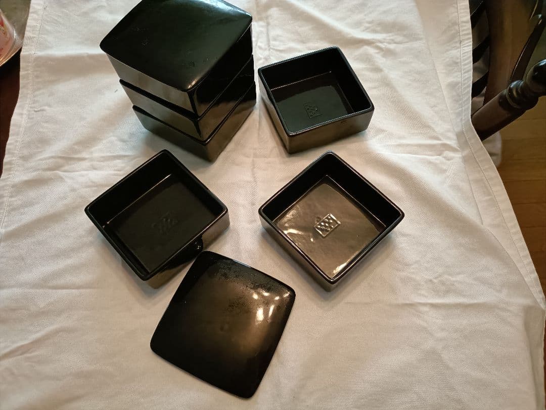 StudioM スタジオエム　黒の重箱2つセット■