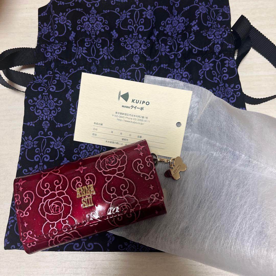 【新品未使用】 ANNASUI キーケース ワイン