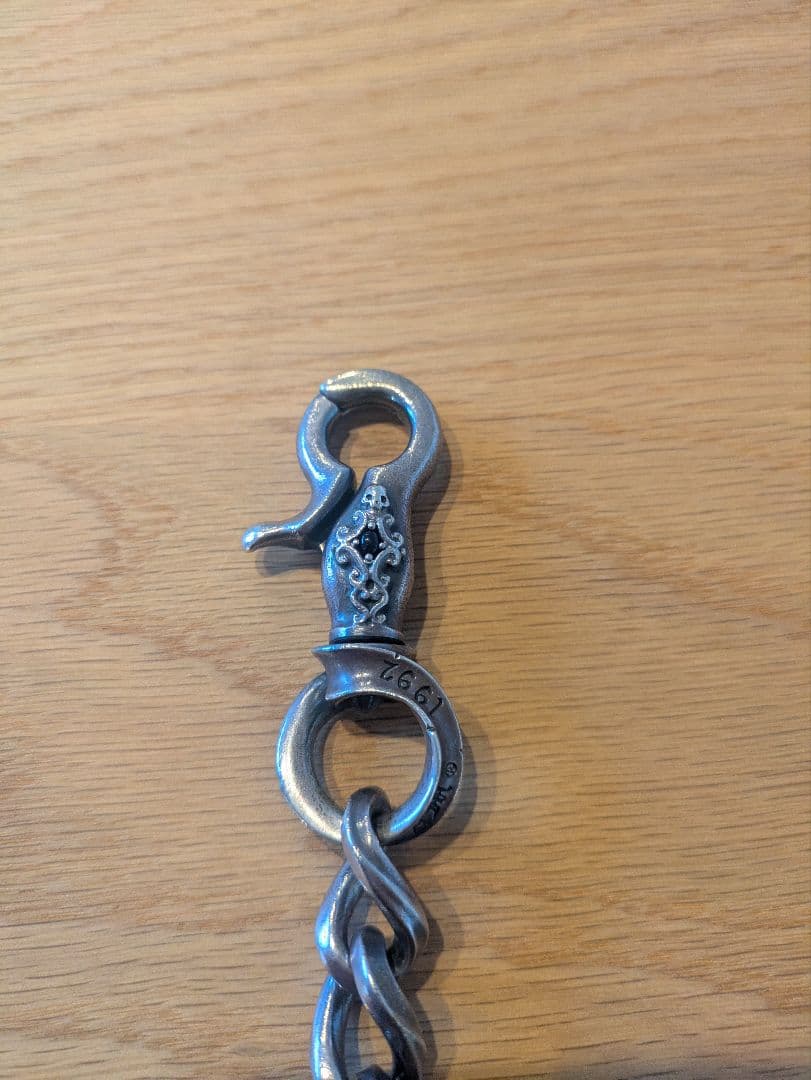 アージェントグリーム　ウォレットチェーン　オニキスブラック