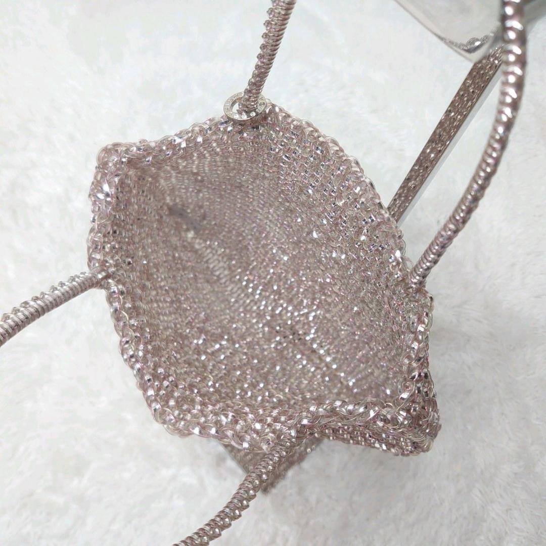 【人気カラー】ANTEPRIMA ワイヤーバッグ スクエア ピンクシルバー