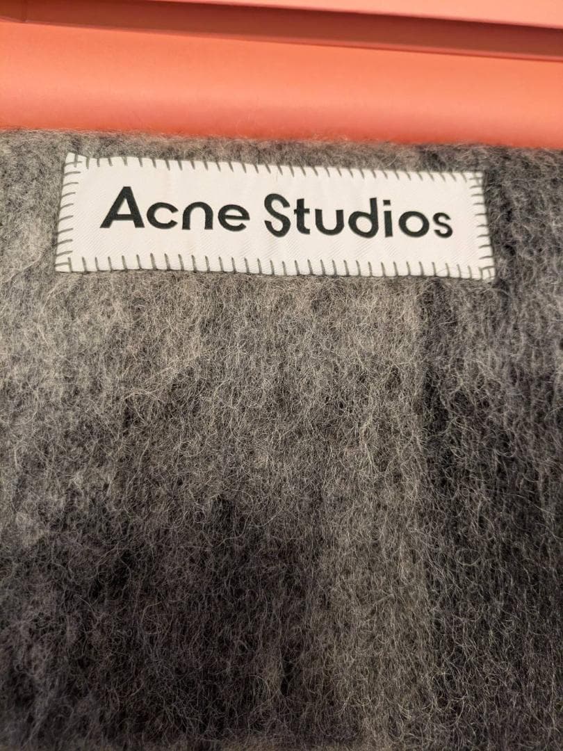 Acne Studios　モヘアチェック柄　 マフラー　ほぼ未使用