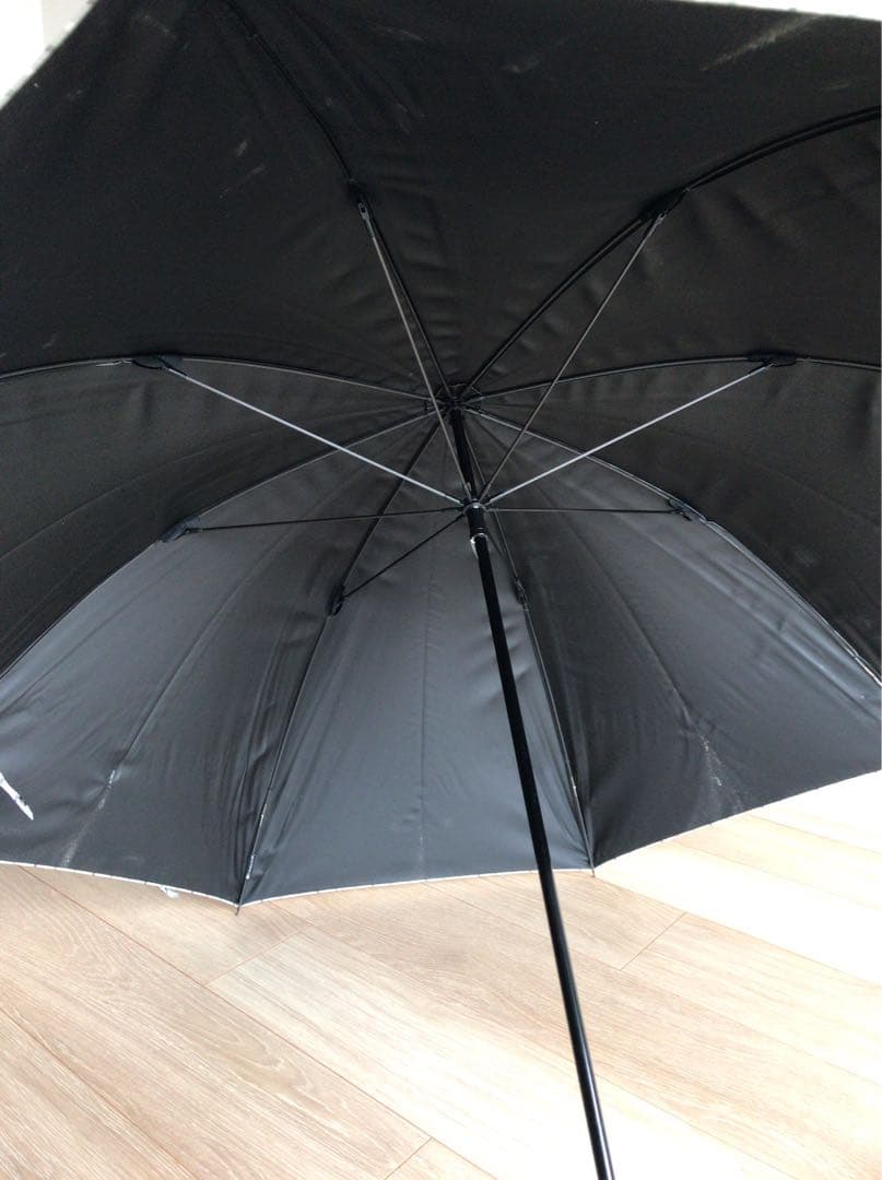 USEDサンバリア　100%紫外線カット　ストライプ柄日傘