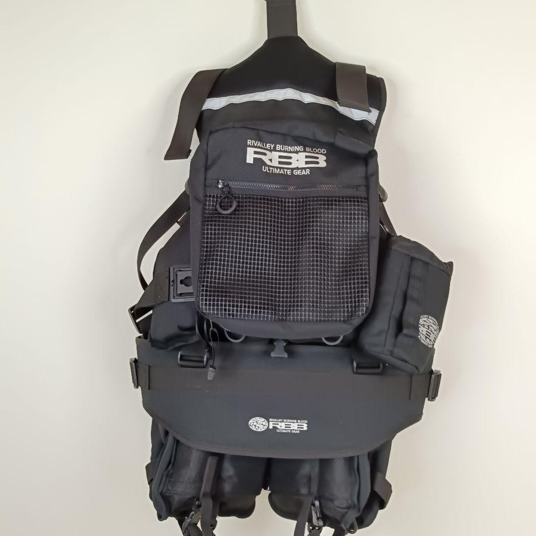 RBB リバレイ ゲームベスト ハイフロートモデル ブラック ポーチ2個付き美品