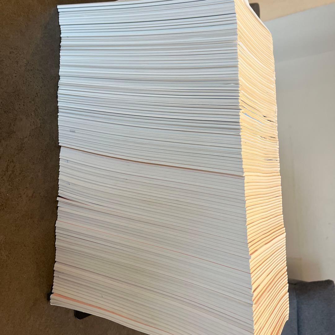 理英会 ばっちりくんドリル 全巻セット110冊、一部裁断済み