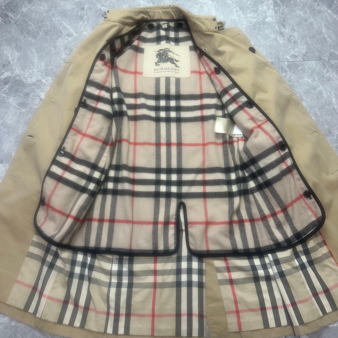 近年品♡バーバリー♡トレンチコート　ベルト　ライナー　メガチェック　ハニー