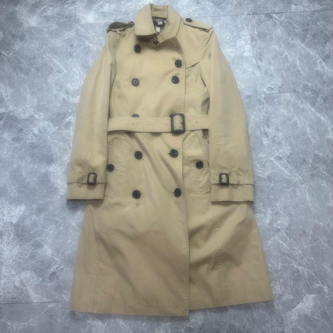 近年品♡バーバリー♡トレンチコート　ベルト　ライナー　メガチェック　ハニー