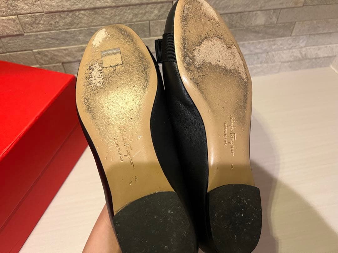 極美品　サルヴァトーレフェラガモ　フラットシューズ　バレエシューズ