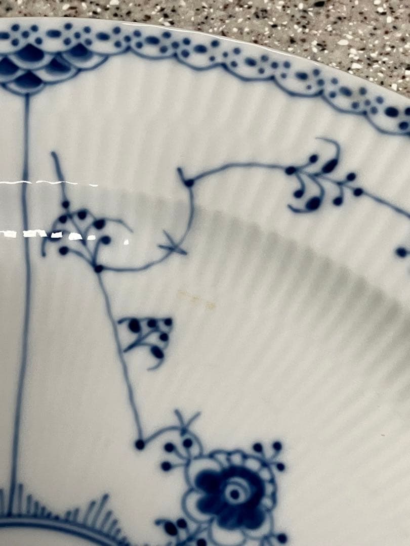 ロイヤルコペンハーゲン: 33cm、ブルーフルテッド、大皿、