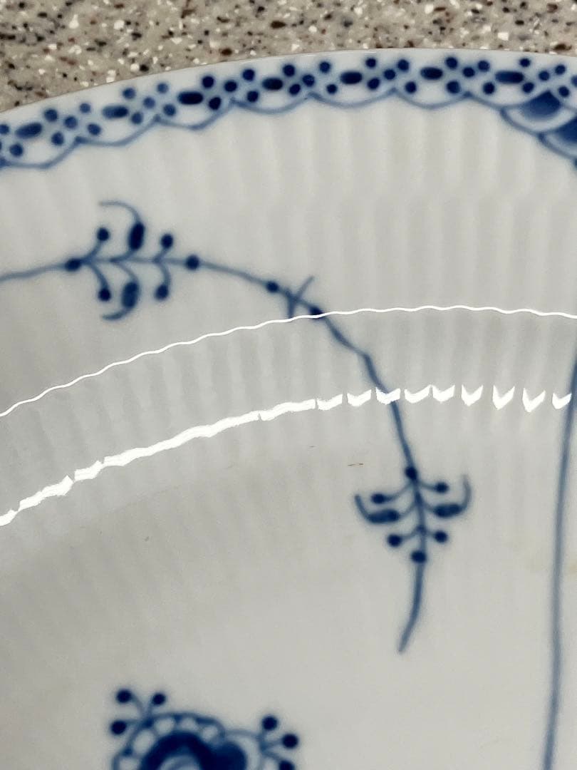 ロイヤルコペンハーゲン: 33cm、ブルーフルテッド、大皿、