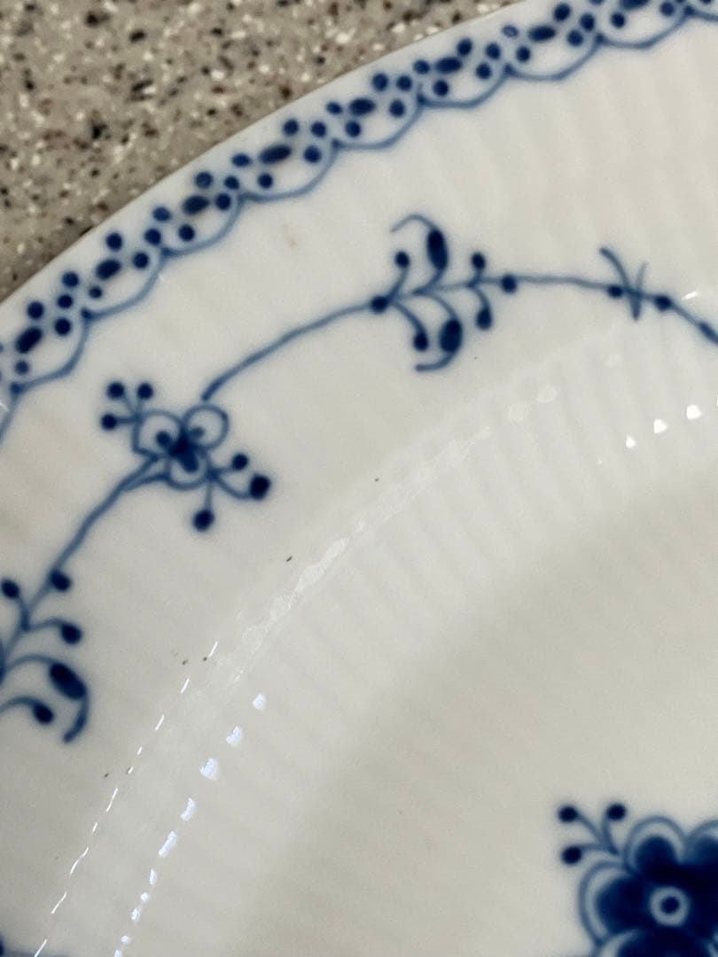 ロイヤルコペンハーゲン: 33cm、ブルーフルテッド、大皿、