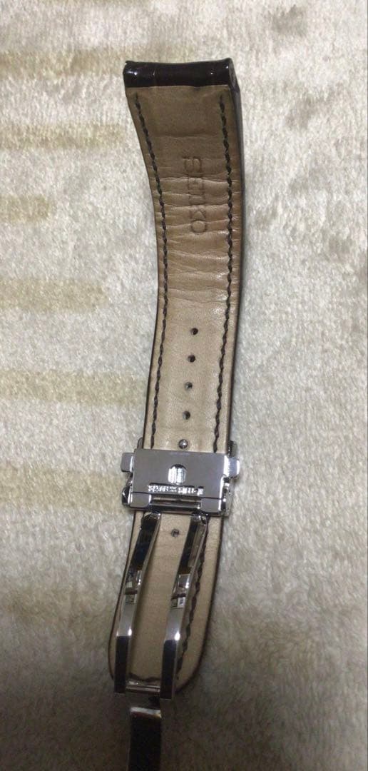 【本日限定】グランドセイコークロコダイルベルト　美品　セイコーDバックル付