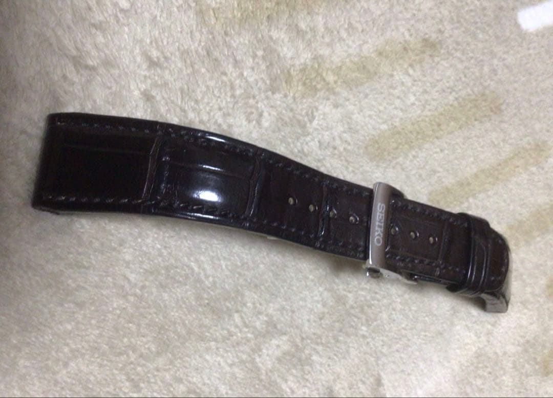 【本日限定】グランドセイコークロコダイルベルト　美品　セイコーDバックル付