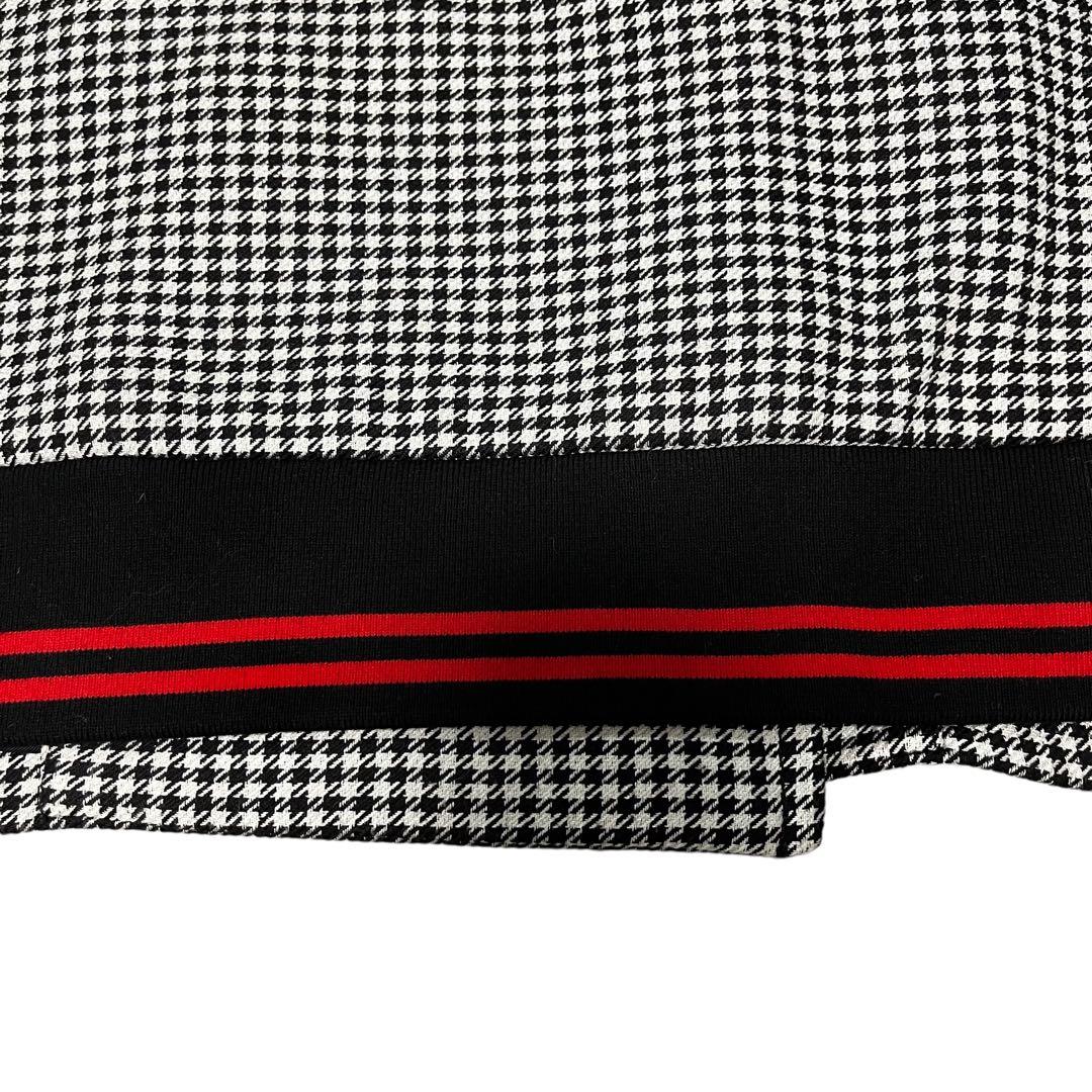 N°21 ヌメロヴェントゥーノ ピーコート パイソン チェック ボーダー 羊革