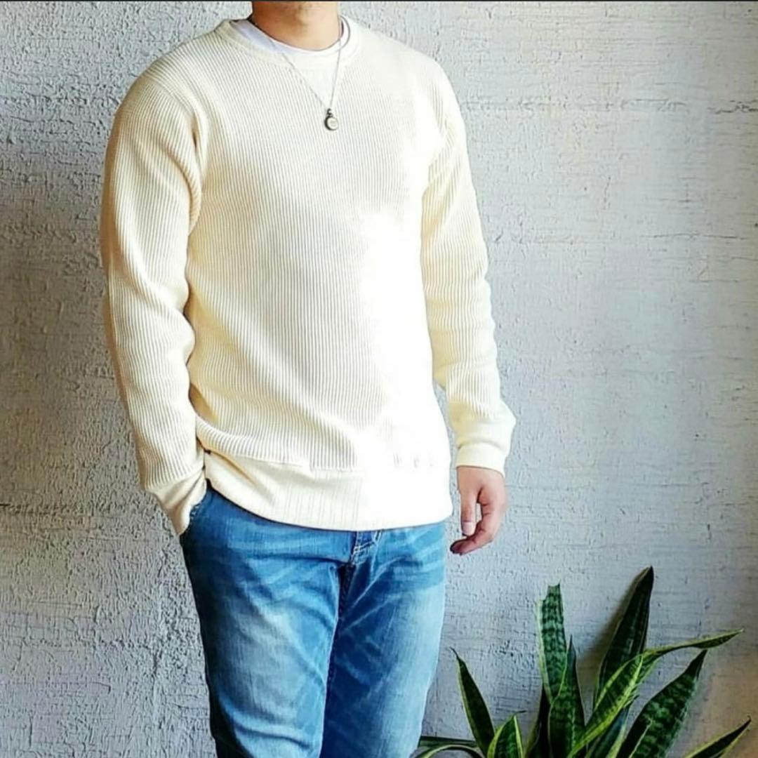 美品 Healthknit ヘルスニット スーパーヘビーワッフル スウェット L