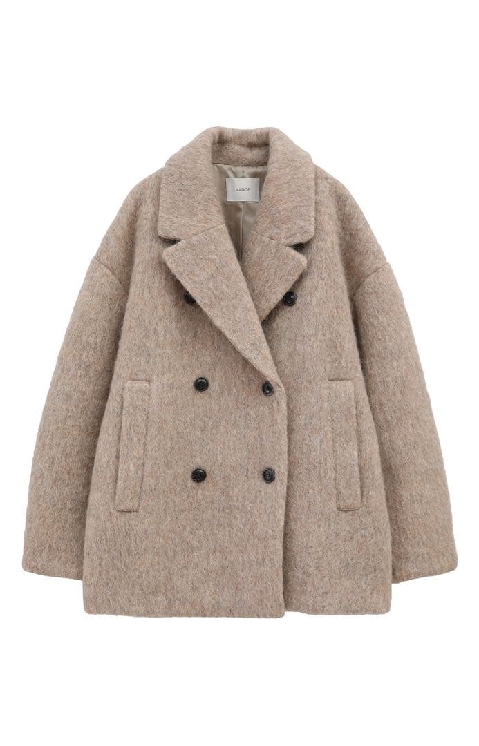 【新品・未使用】MANOF シャギー shaggy cocoon coat