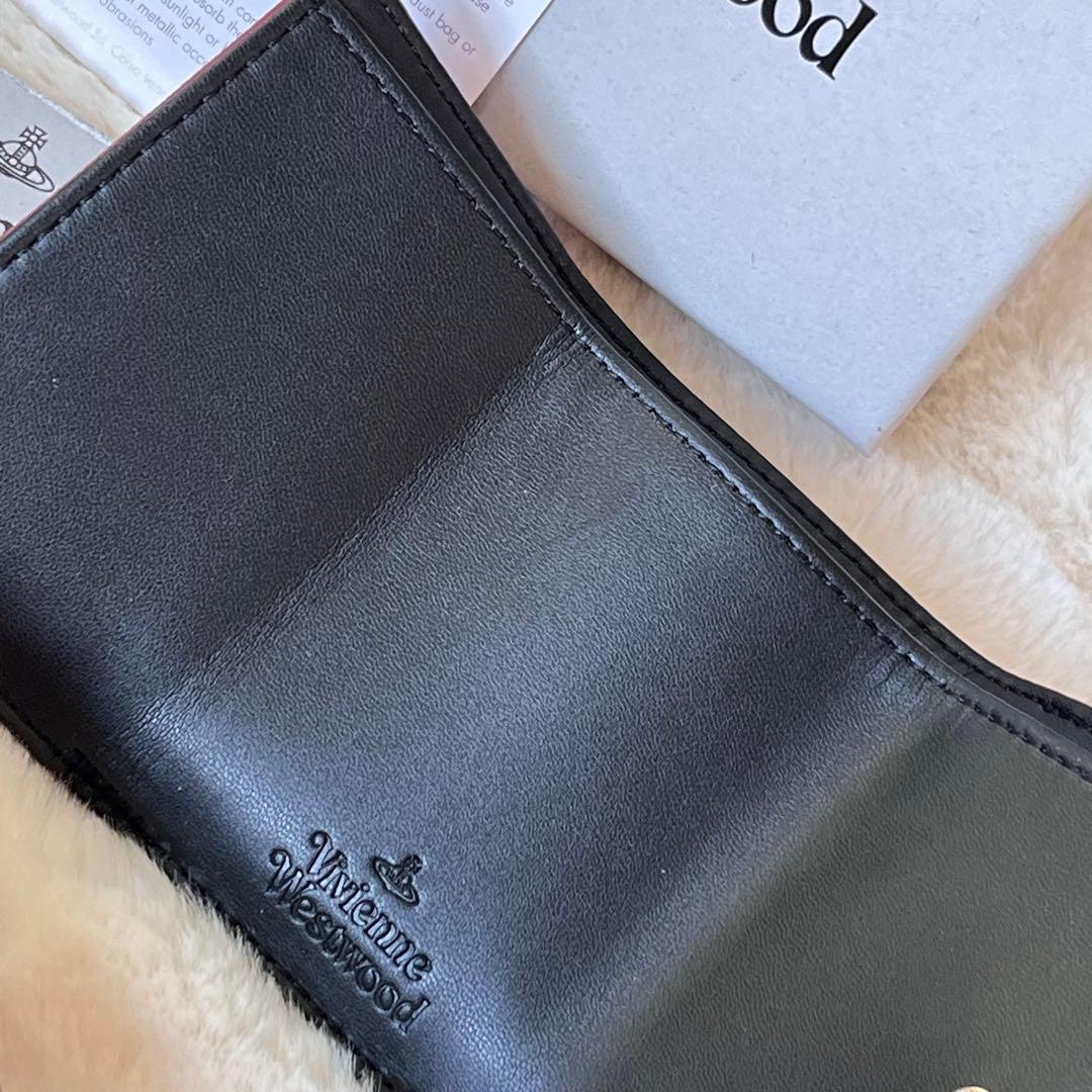 ヴィヴィアン 三つ折りミニ財布 Vivienne Westwood エコレザー