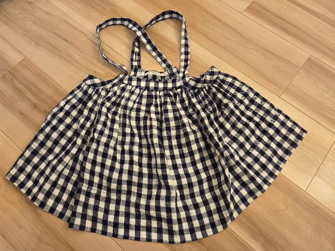 Sale　soor ploom Eloise pinafore gingham