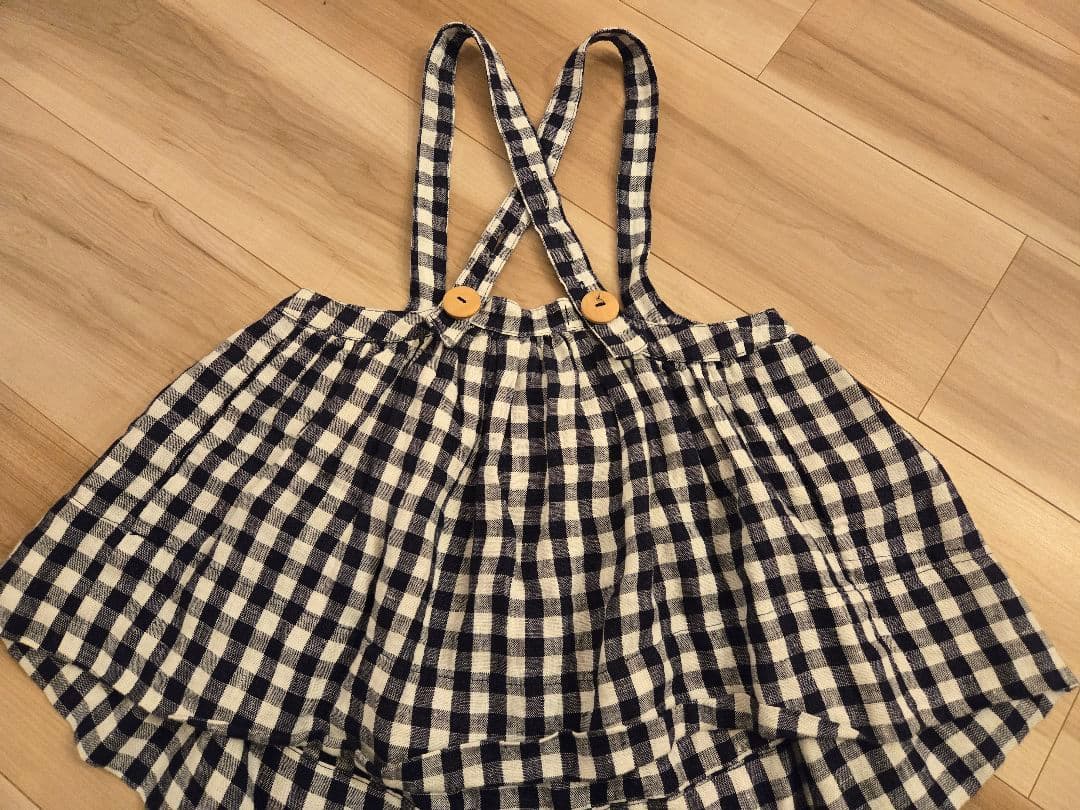 Sale　soor ploom Eloise pinafore gingham
