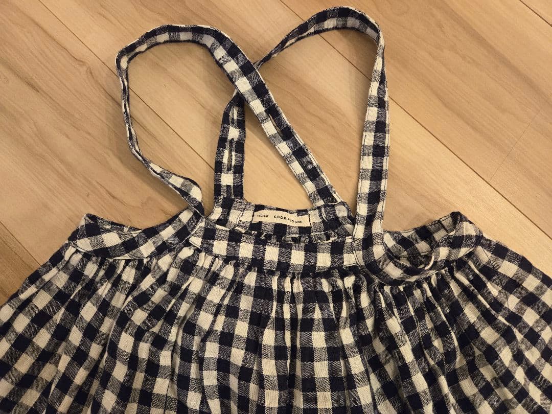 Sale　soor ploom Eloise pinafore gingham