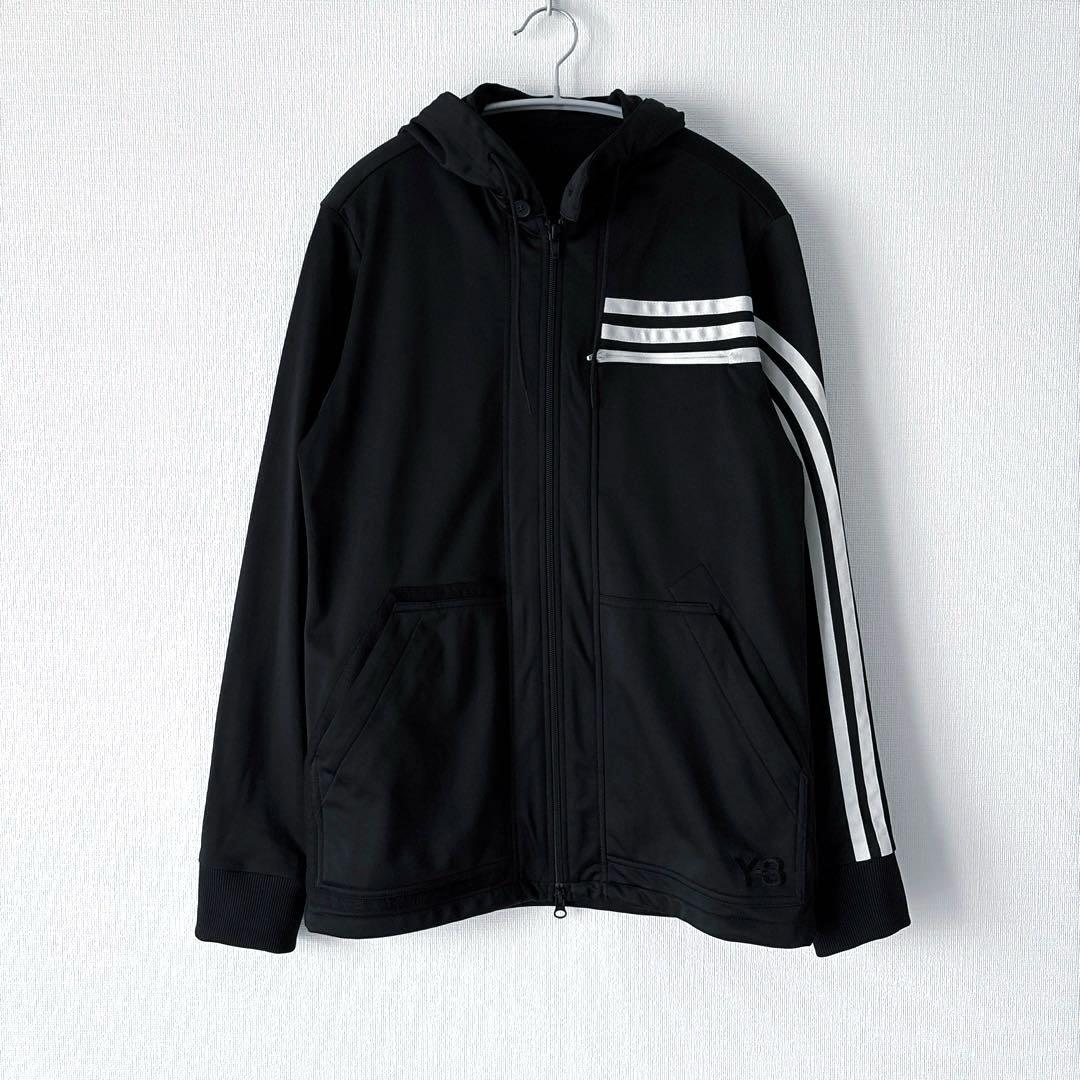 Y-3 / 片側3ストライプス フーデッドトラックトップ